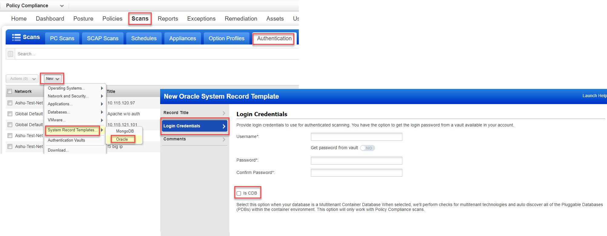 New Oracle System Record Template