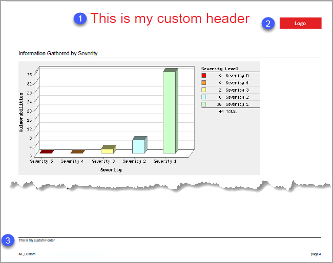 Subsequent Page of Report with Custom Details